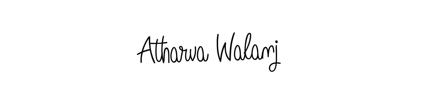 Also we have Atharva Walanj name is the best signature style. Create professional handwritten signature collection using Angelique-Rose-font-FFP autograph style. Atharva Walanj signature style 5 images and pictures png