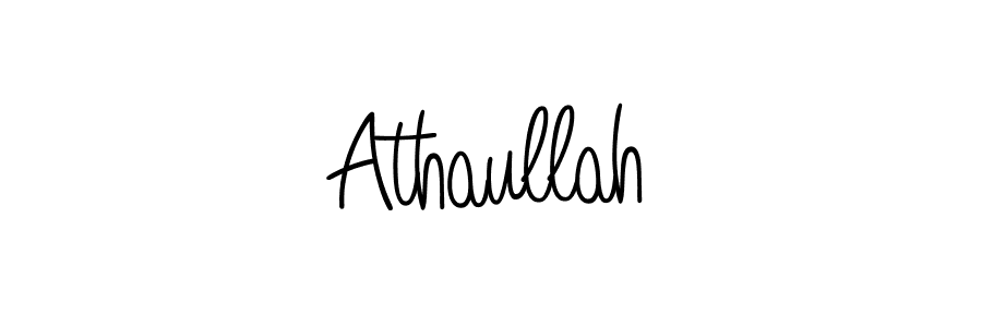 Create a beautiful signature design for name Athaullah. With this signature (Angelique-Rose-font-FFP) fonts, you can make a handwritten signature for free. Athaullah signature style 5 images and pictures png