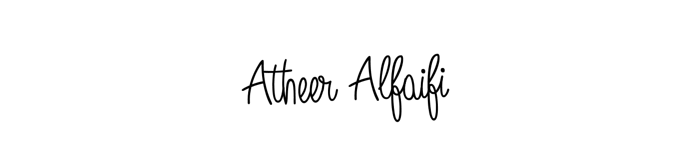 How to make Atheer Alfaifi name signature. Use Angelique-Rose-font-FFP style for creating short signs online. This is the latest handwritten sign. Atheer Alfaifi signature style 5 images and pictures png