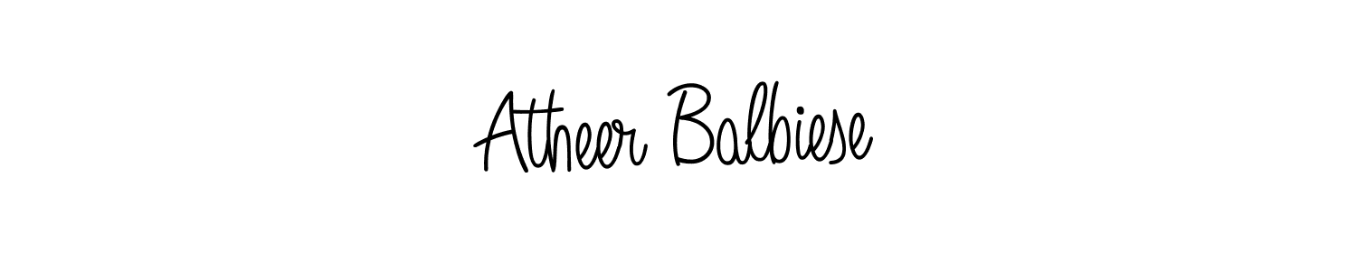 It looks lik you need a new signature style for name Atheer Balbiese. Design unique handwritten (Angelique-Rose-font-FFP) signature with our free signature maker in just a few clicks. Atheer Balbiese signature style 5 images and pictures png