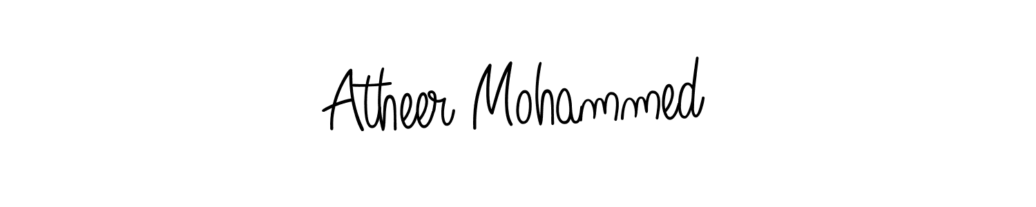 Check out images of Autograph of Atheer Mohammed name. Actor Atheer Mohammed Signature Style. Angelique-Rose-font-FFP is a professional sign style online. Atheer Mohammed signature style 5 images and pictures png