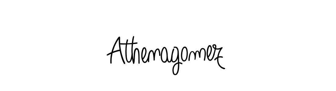 How to make Athenagomez name signature. Use Angelique-Rose-font-FFP style for creating short signs online. This is the latest handwritten sign. Athenagomez signature style 5 images and pictures png