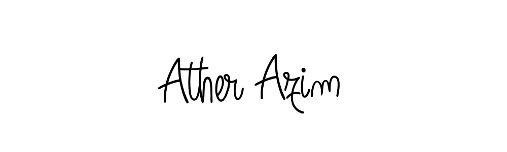 Also You can easily find your signature by using the search form. We will create Ather Azim name handwritten signature images for you free of cost using Angelique-Rose-font-FFP sign style. Ather Azim signature style 5 images and pictures png