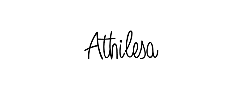 Make a beautiful signature design for name Athilesa. With this signature (Angelique-Rose-font-FFP) style, you can create a handwritten signature for free. Athilesa signature style 5 images and pictures png