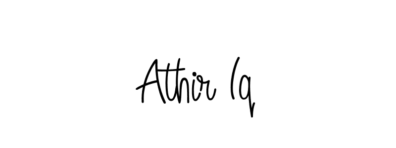You should practise on your own different ways (Angelique-Rose-font-FFP) to write your name (Athir Iq) in signature. don't let someone else do it for you. Athir Iq signature style 5 images and pictures png