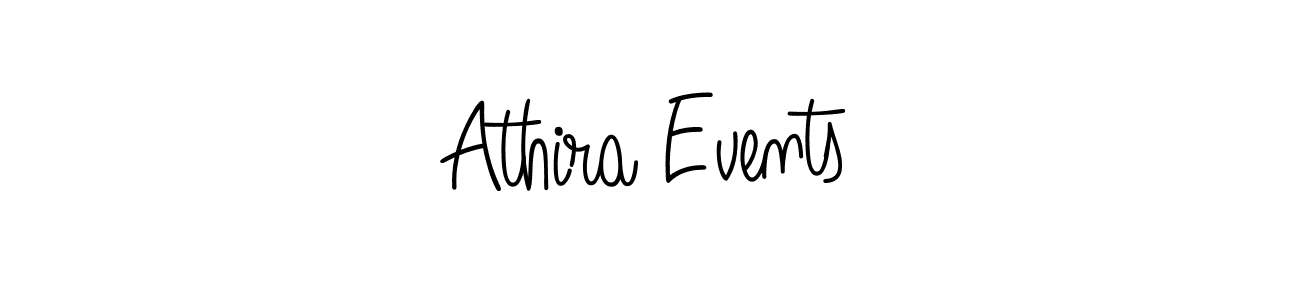 The best way (Angelique-Rose-font-FFP) to make a short signature is to pick only two or three words in your name. The name Athira Events include a total of six letters. For converting this name. Athira Events signature style 5 images and pictures png