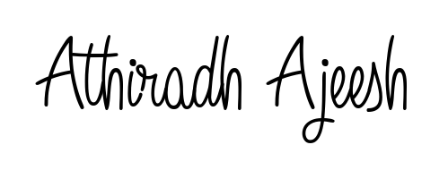 The Angelique-Rose-font-FFP handwriting style adds charm and authenticity to name Athiradh Ajeesh. A wonderful choice for personal thank-you notes. Athiradh Ajeesh signature style 5 images and pictures png