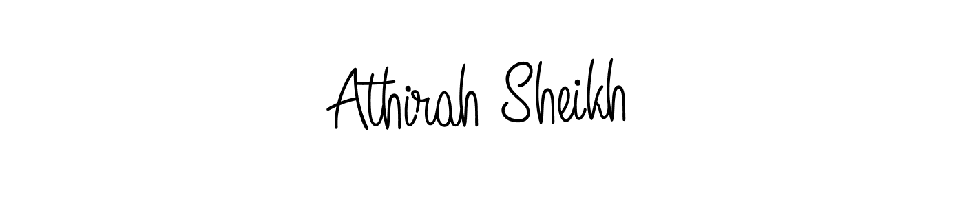 Also You can easily find your signature by using the search form. We will create Athirah Sheikh name handwritten signature images for you free of cost using Angelique-Rose-font-FFP sign style. Athirah Sheikh signature style 5 images and pictures png