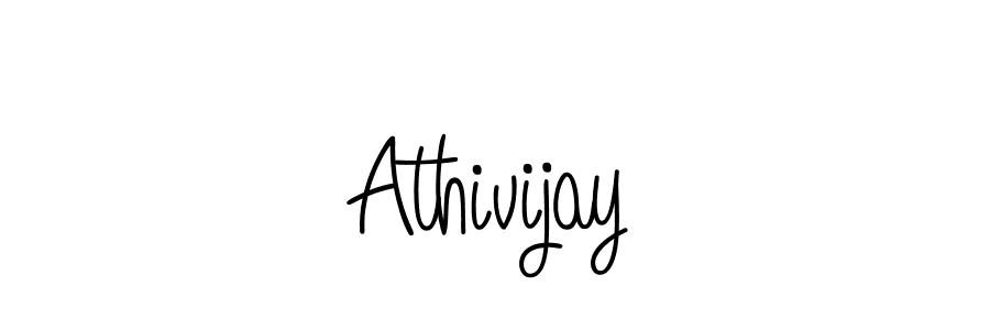 Make a beautiful signature design for name Athivijay. With this signature (Angelique-Rose-font-FFP) style, you can create a handwritten signature for free. Athivijay signature style 5 images and pictures png