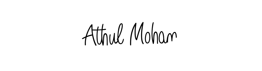 Also we have Athul Mohan name is the best signature style. Create professional handwritten signature collection using Angelique-Rose-font-FFP autograph style. Athul Mohan signature style 5 images and pictures png