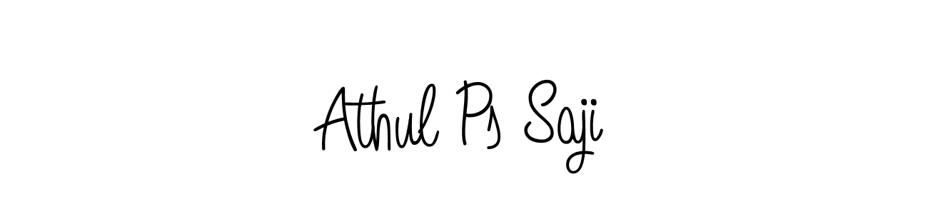 Also we have Athul Ps Saji name is the best signature style. Create professional handwritten signature collection using Angelique-Rose-font-FFP autograph style. Athul Ps Saji signature style 5 images and pictures png