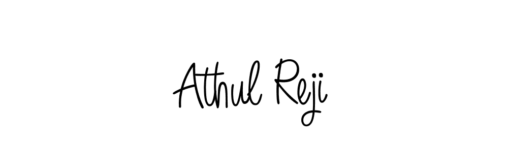 Also we have Athul Reji name is the best signature style. Create professional handwritten signature collection using Angelique-Rose-font-FFP autograph style. Athul Reji signature style 5 images and pictures png