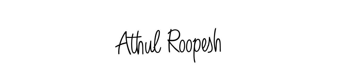 Angelique-Rose-font-FFP is a professional signature style that is perfect for those who want to add a touch of class to their signature. It is also a great choice for those who want to make their signature more unique. Get Athul Roopesh name to fancy signature for free. Athul Roopesh signature style 5 images and pictures png