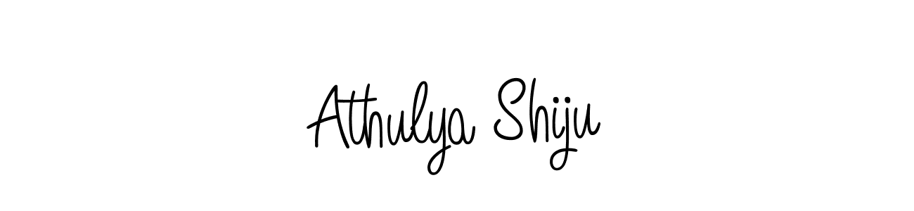 You should practise on your own different ways (Angelique-Rose-font-FFP) to write your name (Athulya Shiju) in signature. don't let someone else do it for you. Athulya Shiju signature style 5 images and pictures png