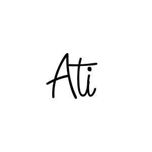 Ati stylish signature style. Best Handwritten Sign (Angelique-Rose-font-FFP) for my name. Handwritten Signature Collection Ideas for my name Ati. Ati signature style 5 images and pictures png