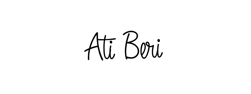 Use a signature maker to create a handwritten signature online. With this signature software, you can design (Angelique-Rose-font-FFP) your own signature for name Ati Beri. Ati Beri signature style 5 images and pictures png