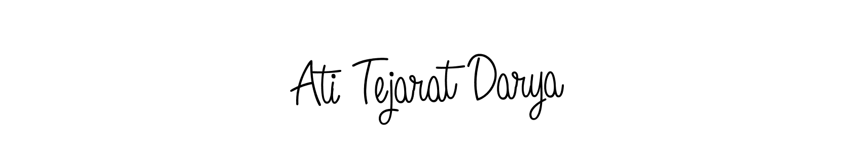 Also You can easily find your signature by using the search form. We will create Ati Tejarat Darya name handwritten signature images for you free of cost using Angelique-Rose-font-FFP sign style. Ati Tejarat Darya signature style 5 images and pictures png