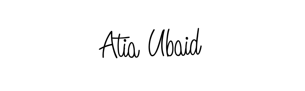 This is the best signature style for the Atia Ubaid name. Also you like these signature font (Angelique-Rose-font-FFP). Mix name signature. Atia Ubaid signature style 5 images and pictures png