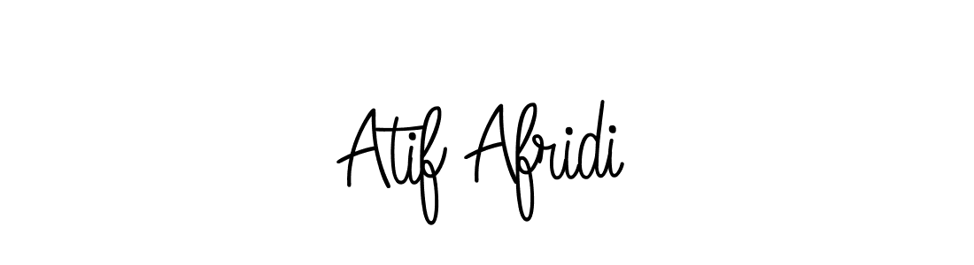 Make a beautiful signature design for name Atif Afridi. With this signature (Angelique-Rose-font-FFP) style, you can create a handwritten signature for free. Atif Afridi signature style 5 images and pictures png