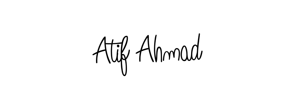 Make a beautiful signature design for name Atif Ahmad. With this signature (Angelique-Rose-font-FFP) style, you can create a handwritten signature for free. Atif Ahmad signature style 5 images and pictures png