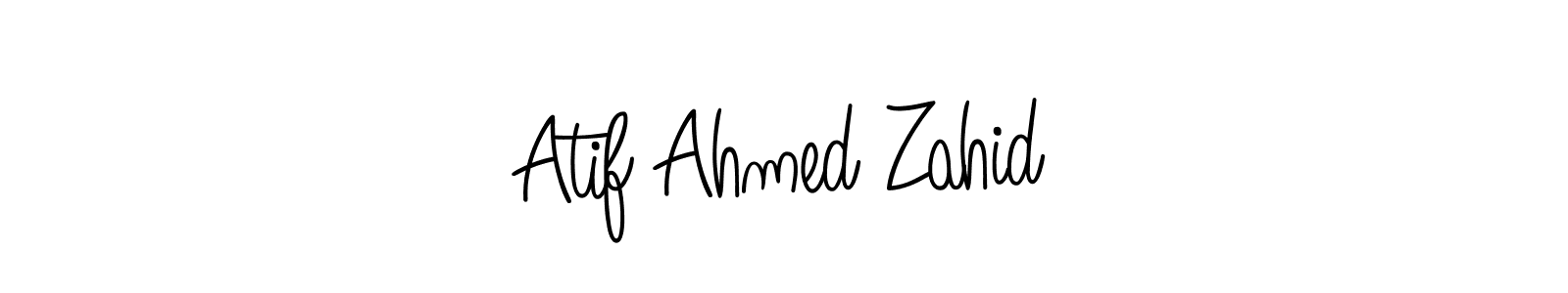 Design your own signature with our free online signature maker. With this signature software, you can create a handwritten (Angelique-Rose-font-FFP) signature for name Atif Ahmed Zahid. Atif Ahmed Zahid signature style 5 images and pictures png