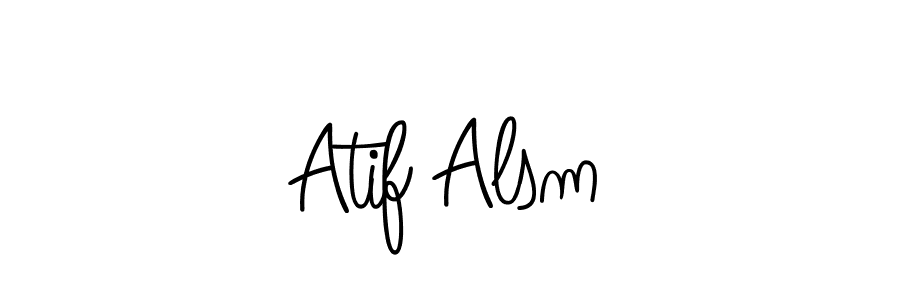 Design your own signature with our free online signature maker. With this signature software, you can create a handwritten (Angelique-Rose-font-FFP) signature for name Atif Alsm. Atif Alsm signature style 5 images and pictures png