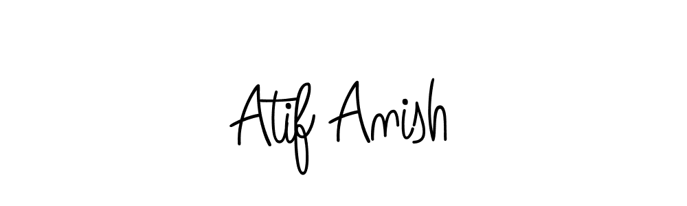 Design your own signature with our free online signature maker. With this signature software, you can create a handwritten (Angelique-Rose-font-FFP) signature for name Atif Anish. Atif Anish signature style 5 images and pictures png