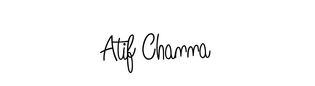 You should practise on your own different ways (Angelique-Rose-font-FFP) to write your name (Atif Channa) in signature. don't let someone else do it for you. Atif Channa signature style 5 images and pictures png