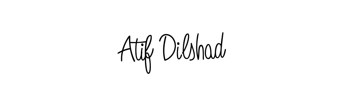 Create a beautiful signature design for name Atif Dilshad. With this signature (Angelique-Rose-font-FFP) fonts, you can make a handwritten signature for free. Atif Dilshad signature style 5 images and pictures png