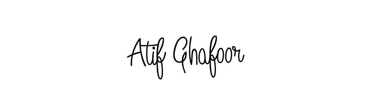 Atif Ghafoor stylish signature style. Best Handwritten Sign (Angelique-Rose-font-FFP) for my name. Handwritten Signature Collection Ideas for my name Atif Ghafoor. Atif Ghafoor signature style 5 images and pictures png