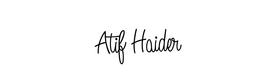 The best way (Angelique-Rose-font-FFP) to make a short signature is to pick only two or three words in your name. The name Atif Haider include a total of six letters. For converting this name. Atif Haider signature style 5 images and pictures png