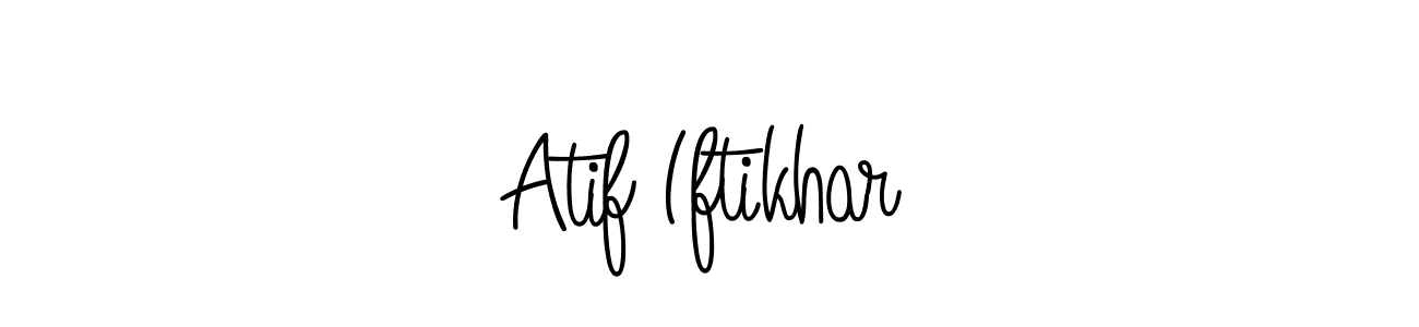 How to make Atif Iftikhar name signature. Use Angelique-Rose-font-FFP style for creating short signs online. This is the latest handwritten sign. Atif Iftikhar signature style 5 images and pictures png