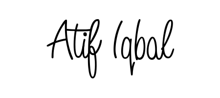 An effortless, minimalist signature concept for Atif Iqbal using Angelique-Rose-font-FFP design. Clean lines that look great on any document. Atif Iqbal signature style 5 images and pictures png