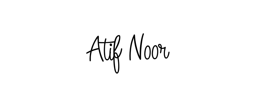 The best way (Angelique-Rose-font-FFP) to make a short signature is to pick only two or three words in your name. The name Atif Noor include a total of six letters. For converting this name. Atif Noor signature style 5 images and pictures png