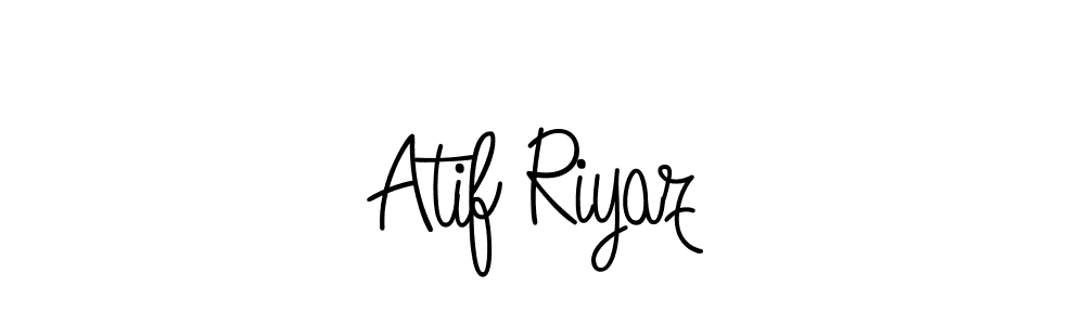 The best way (Angelique-Rose-font-FFP) to make a short signature is to pick only two or three words in your name. The name Atif Riyaz include a total of six letters. For converting this name. Atif Riyaz signature style 5 images and pictures png