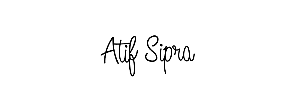 Design your own signature with our free online signature maker. With this signature software, you can create a handwritten (Angelique-Rose-font-FFP) signature for name Atif Sipra. Atif Sipra signature style 5 images and pictures png