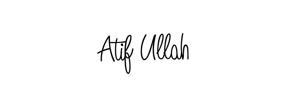 The best way (Angelique-Rose-font-FFP) to make a short signature is to pick only two or three words in your name. The name Atif Ullah include a total of six letters. For converting this name. Atif Ullah signature style 5 images and pictures png