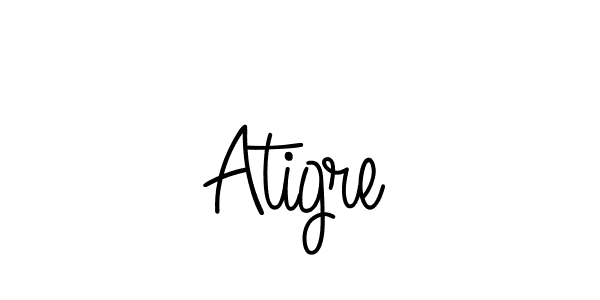 You should practise on your own different ways (Angelique-Rose-font-FFP) to write your name (Atigre) in signature. don't let someone else do it for you. Atigre signature style 5 images and pictures png