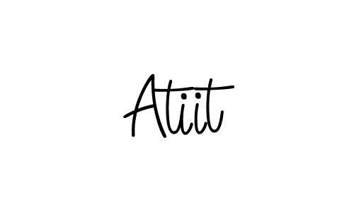 You should practise on your own different ways (Angelique-Rose-font-FFP) to write your name (Atiit) in signature. don't let someone else do it for you. Atiit signature style 5 images and pictures png
