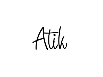 You should practise on your own different ways (Angelique-Rose-font-FFP) to write your name (Atik) in signature. don't let someone else do it for you. Atik signature style 5 images and pictures png