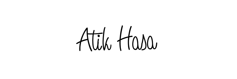 The best way (Angelique-Rose-font-FFP) to make a short signature is to pick only two or three words in your name. The name Atik Hasa include a total of six letters. For converting this name. Atik Hasa signature style 5 images and pictures png