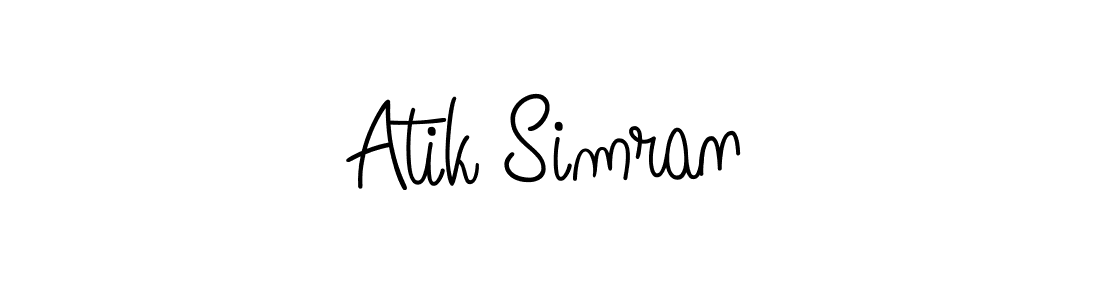 Here are the top 10 professional signature styles for the name Atik Simran. These are the best autograph styles you can use for your name. Atik Simran signature style 5 images and pictures png