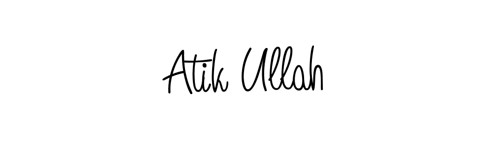 Angelique-Rose-font-FFP is a professional signature style that is perfect for those who want to add a touch of class to their signature. It is also a great choice for those who want to make their signature more unique. Get Atik Ullah name to fancy signature for free. Atik Ullah signature style 5 images and pictures png