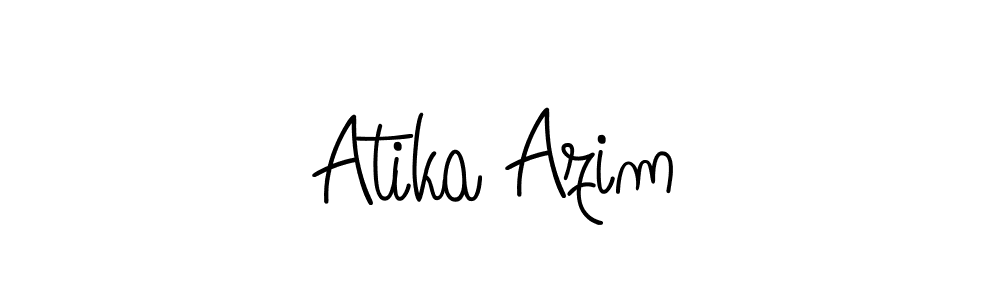 You can use this online signature creator to create a handwritten signature for the name Atika Azim. This is the best online autograph maker. Atika Azim signature style 5 images and pictures png