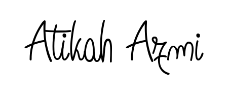 A stylish, flowing autograph style designed for name Atikah Azmi using Angelique-Rose-font-FFP typography. Perfect for digital creative projects. Atikah Azmi signature style 5 images and pictures png