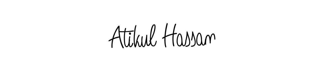 Design your own signature with our free online signature maker. With this signature software, you can create a handwritten (Angelique-Rose-font-FFP) signature for name Atikul Hassan. Atikul Hassan signature style 5 images and pictures png