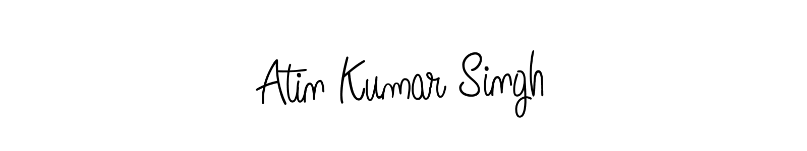 How to make Atin Kumar Singh name signature. Use Angelique-Rose-font-FFP style for creating short signs online. This is the latest handwritten sign. Atin Kumar Singh signature style 5 images and pictures png