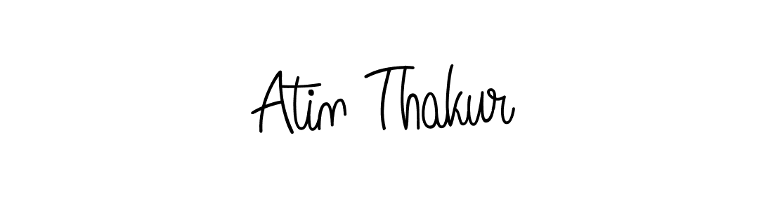 Make a beautiful signature design for name Atin Thakur. With this signature (Angelique-Rose-font-FFP) style, you can create a handwritten signature for free. Atin Thakur signature style 5 images and pictures png