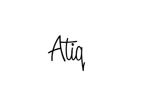 Make a beautiful signature design for name Atiq . With this signature (Angelique-Rose-font-FFP) style, you can create a handwritten signature for free. Atiq  signature style 5 images and pictures png