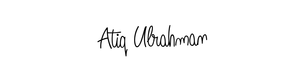 Make a beautiful signature design for name Atiq Ulrahman. With this signature (Angelique-Rose-font-FFP) style, you can create a handwritten signature for free. Atiq Ulrahman signature style 5 images and pictures png